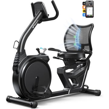 Bicicleta estática reclinada recumbente MERACH S19