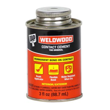 DAP Weldwood Cemento de Contacto Original, Tan, 3 Onzas