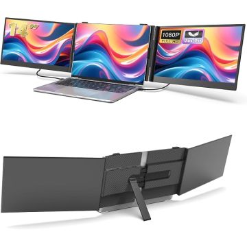 Monitor Extensor Triple 14 Pulgadas FHD IPS