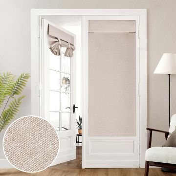 Cortina Panel Oscurecedora HOMEIDEAS 100% Lino, 26 x 68 Pulgadas