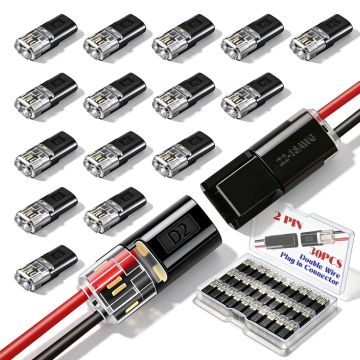 Conectores Quick Connect 2 Pin Dianrui 30 unidades