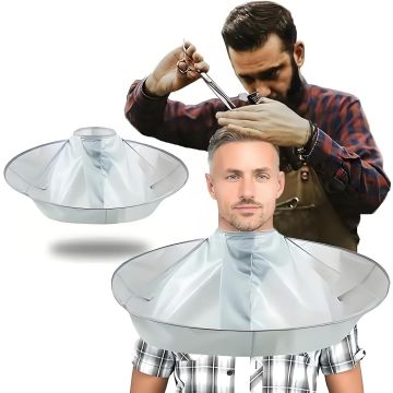 Capa impermeable para corte de cabello con nylon antiestático