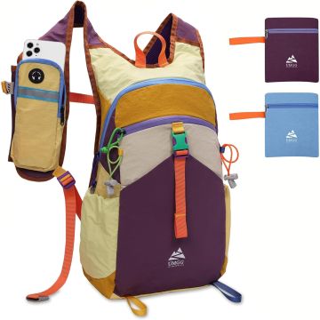 Mochila Senderismo 15L Ligera Plegable Unisex
