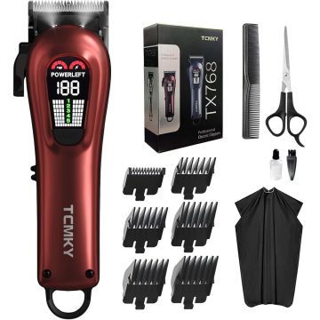 Afeitadora Eléctrica TX768 para Hombre Rojo