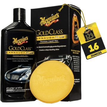 Meguiar's Gold Class Carnauba Plus Premium Liquid Wax Kit 16 Oz