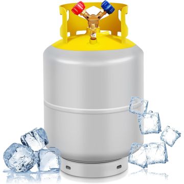 Tanque de Recuperación de Refrigerante Dollate 50LB para R12, R22, R134A, R410A