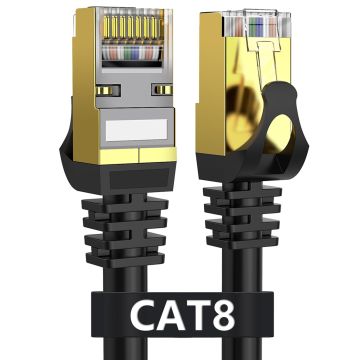 Cable Ethernet Dacrown Cat 8 50 ft Blindado Exterior