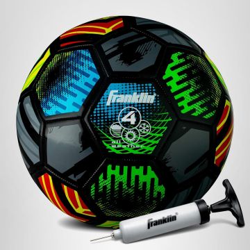 Balón de fútbol Franklin Sports Mystic Tamaño 4 negro