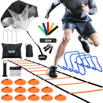 Set de Entrenamiento Agilidad GHB con Escalera y Accesorios