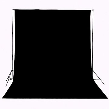 Fondo fotográfico negro 5x7 ft tela durable
