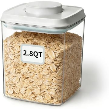 Contenedor Hermético para Alimentos EQI 2.65 L con Tapa de Un Toque