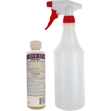 Desengrasante Star San 8oz con botella spray 32oz para cerveza artesanal