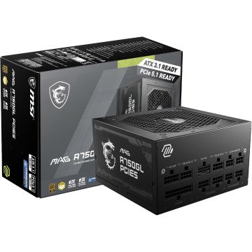MSI MAG A750GL PCIE5 Fuente 750W Modular 80 Plus Gold ATX 3.1
