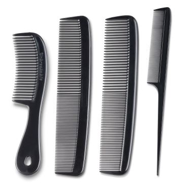 Set profesional de 4 peines negros Mars Wellness
