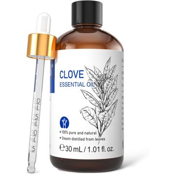HIQILI Aceite de Clavo 30ml Puro Natural para Dientes y Encías
