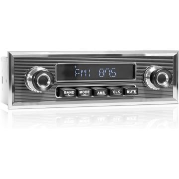 Receptor de radio retro para auto con Bluetooth 1 din