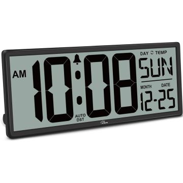 Reloj de Pared Digital WallarGe 14.5" con Números Grandes