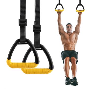 Anillas de gimnasia ajustables para entrenamiento de fuerza