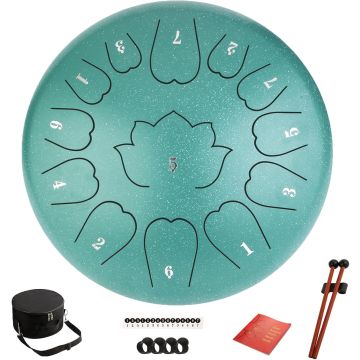 Steel Tongue Drum 12 pulgadas 13 notas C Mayor