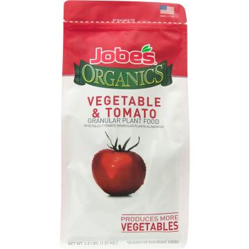 Fertilizante Granulado Jobe's Organics para Jardín y Tomates, 4 lbs