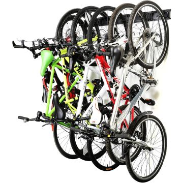 Soporte de pared para bicicletas Ultrawall, acero inoxidable, 6 bicicletas, 300 lb