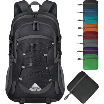 Mochila de Senderismo 40L Plegable Impermeable Ligera