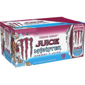 Monster Energy Juice Viking Berry, Bebida Energética, 16 oz