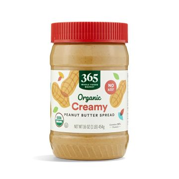 Mantequilla de Maní Cremosa Orgánica 365, Sin Revuelo, 16 oz