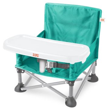 Silla booster portátil Bright Starts Pop 'N Sit Teal 6 meses a 3 años