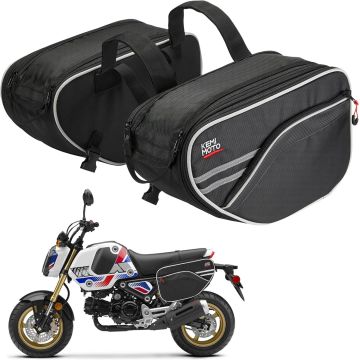 Alforjas expandibles para moto KEMIMOTO 24-30L negras