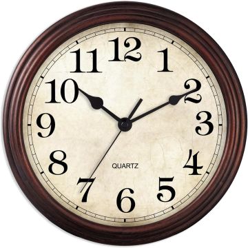 HYLANDA Reloj de Pared Analógico 9 Pulgadas Silencioso