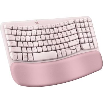 Teclado Ergonómico Inalámbrico Logitech Wave Keys con Reposa