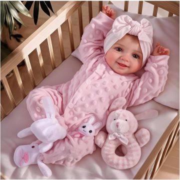 BABESIDE Muñeca Bebé Renacida Sunny 17 pulgadas