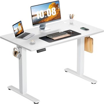 Escritorio Ajustable Electrico Standing Desk 101x60cm Blanco