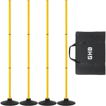GHB Agility Poles 4 Pack de 50" para entrenamiento