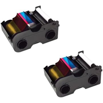 Cintas de Color YMCKO Fargo para DTC1000 y DTC1250e - Paquete de 2