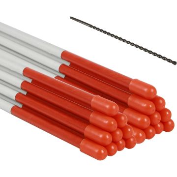 Marcadores de entrada 20pcs 49in naranja con cinta reflectiva