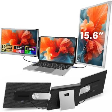 Monitor Portátil Extensor 15.6 FHD IPS Triple Pantalla Compa