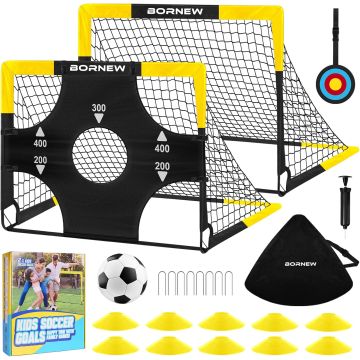 Arco de fútbol juvenil con portería portátil 4x3 pies