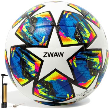 Balón de fútbol ZWAW talla 5 cuero PU impermeable