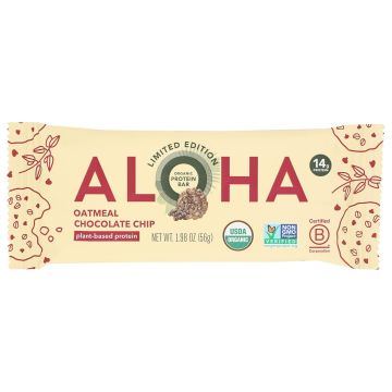 Barra de Proteína de Avena y Chips de Chocolate Orgánica Aloha 1.98 OZ