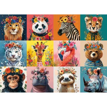 Puzzle 500 Piezas Animales Salvajes 20x15 pulgadas