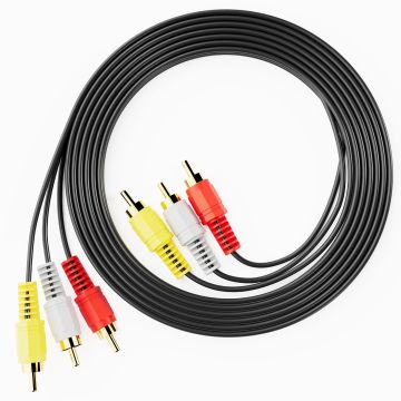 Cable RCA Audio Video 3RCA 24K Oro 1.5m Eanetf