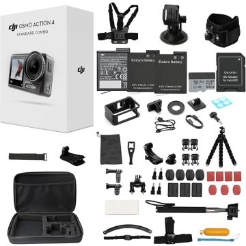 DJI Osmo Action 4 Cámara de Acción 4K/120fps con Kit de Acce