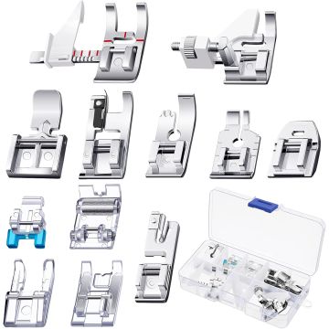 Mudder 12 Pcs Set de Prensatelas para Máquina de Coser Multifuncional