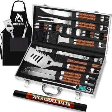 ROMANTICIST 26 Piezas Kit de Accesorios para Parrilla de Acero Inoxidable