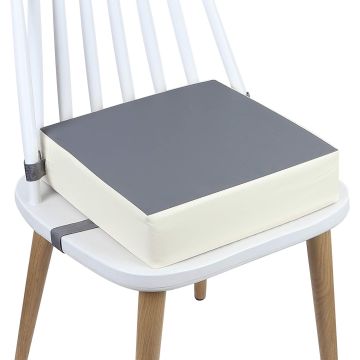 Asiento elevador para silla de cocina - Antideslizante, impermeable, portátil, gris