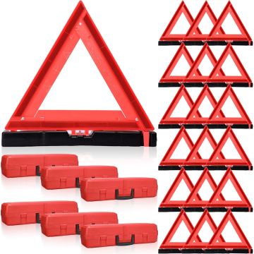 Triángulos reflectantes de emergencia plegables 24 pcs