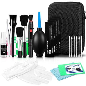 Kit de limpieza para lentes de cámara DSLR y sin espejo