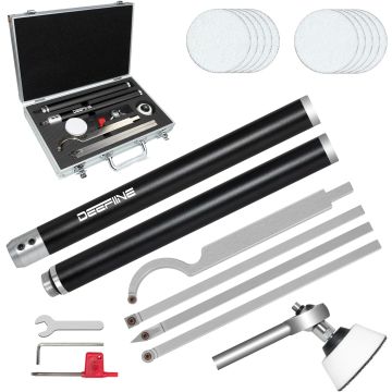 Set de herramientas para torno de madera con mango de aluminio